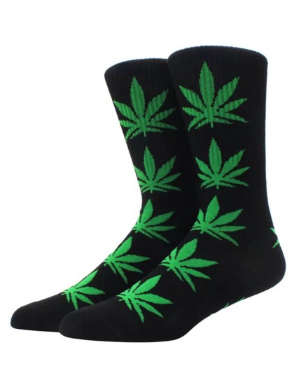 Κάλτσα Μαριχουάνα Μαύρη-Πράσινη