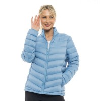 Biston Κοντό Γυναικείο Puffer Μπουφάν για Χειμώνα Σιέλ